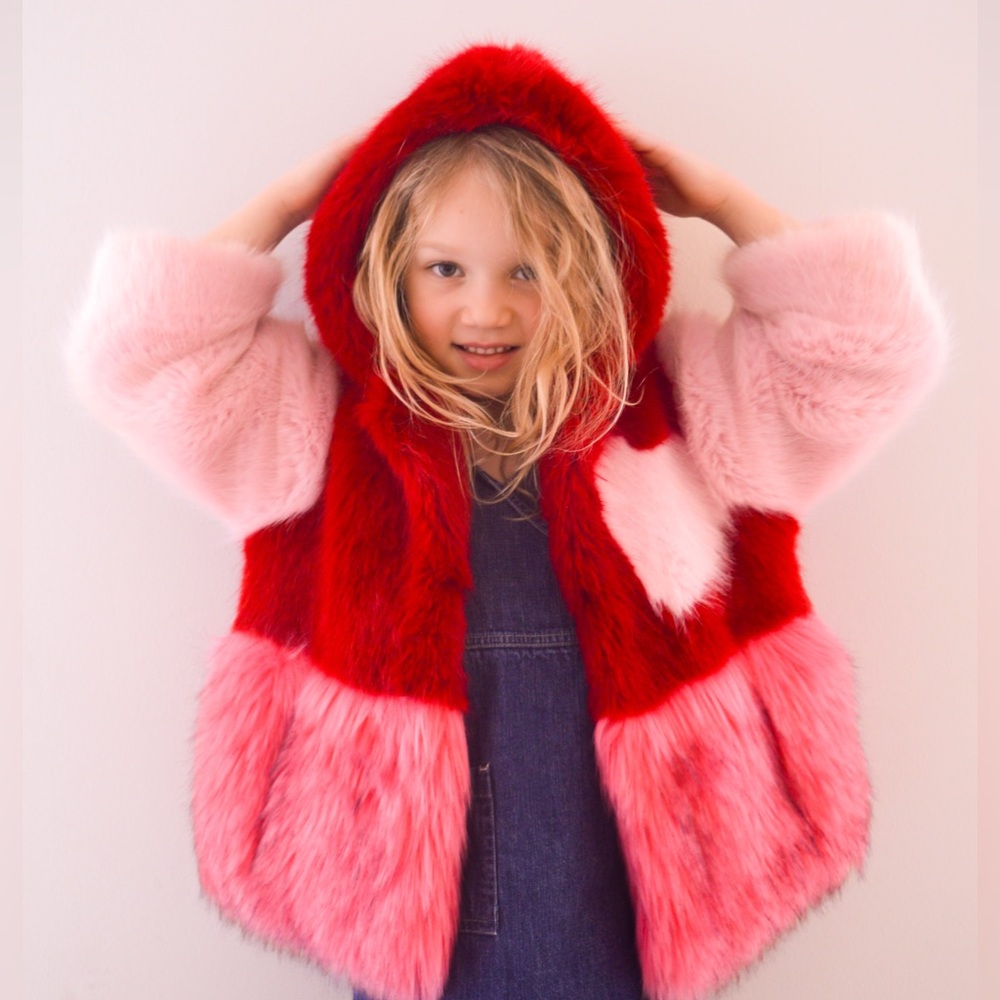 Bandits Girls Faux Fur Coat